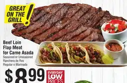 Smart & Final Beef Loin Flap Meat for Carne Asada offer