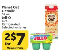 Albertsons Planet Oat Oatmilk 52 oz. Jell-O 4 ct offer