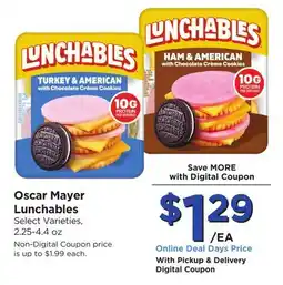 Food 4 Less Oscar Mayer Lunchables offer