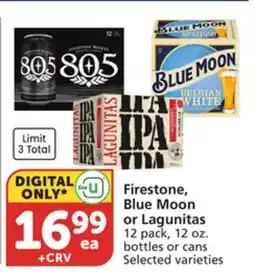 Vons Firestone, Blue Moon or Lagunitas offer