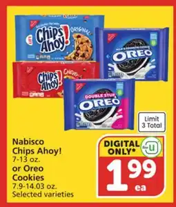 Vons Nabisco Chips Ahoy! 7-13 oz. or Oreo Cookies 7.9-14.03 oz offer