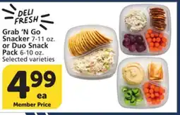 Vons Grab 'N Go Snacker 7-11 oz. or Duo Snack Pack 6-10 oz offer