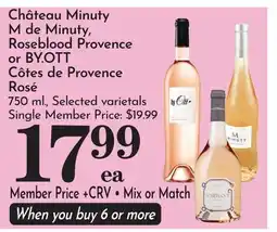 Pavilions ChΓ’teau Minuty M de Minuty, Roseblood Provence or BY.OTT CΓ΄tes de Provence RosΓ© offer