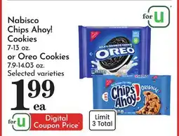 Pavilions Nabisco Chips Ahoy! Cookies 7-13 oz. or Oreo Cookies 7.9-14.03 oz offer