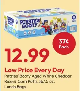 Stater Bros Pirates' Booty Aged White Cheddar Rice & Corn Puffs offer