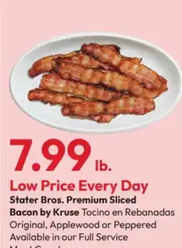 Stater Bros Stater Bros. Premium Sliced Bacon by Kruse offer
