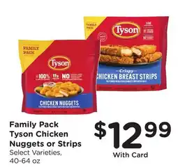 Ralphs Family Pack Tyson Chicken Nuggets or Strips offer