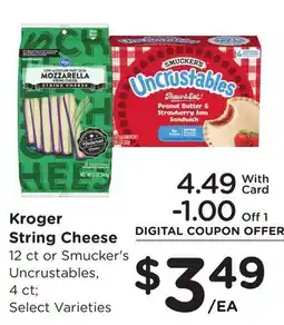 Ralphs Kroger String Cheese offer