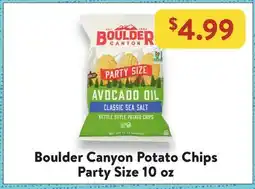 Fresh Thyme Boulder Canyon Potato Chips Party Size offer