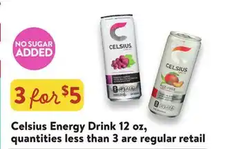 Fresh Thyme Celsius Energy Drink offer