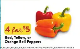 Fresh Thyme Red, Yellow, or Orange Bell Peppers offer