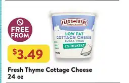 Fresh Thyme Fresh Thyme Cottage Cheese offer