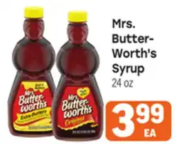 Tony’s Fresh Market Mrs. Butter-Worth's Syrup offer