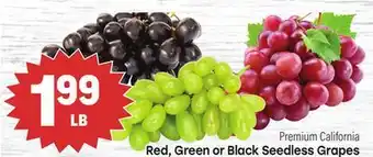 Tony’s Fresh Market Red, Green or Black Seedless Grapes offer