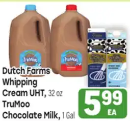 Tony’s Fresh Market Dutch Farms Whipping Cream UHT, 32 oz TruMoo Chocolate Milk, 1 Gal offer