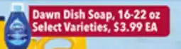 Tony’s Fresh Market Dawn Dish Soap offer
