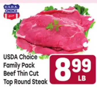 Tony’s Fresh Market USDA Choice Family Pack Beef Thin Cut Top Round Steak offer