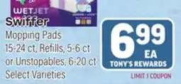 Tony’s Fresh Market Swiffer offer