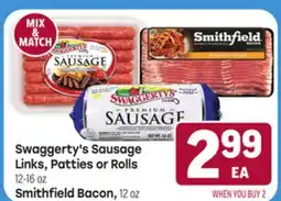 Tony’s Fresh Market Swaggerty's Sausage Links, Patties or Rolls Smithfield Bacon offer