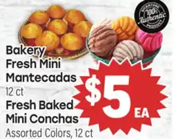 Tony’s Fresh Market Bakery Fresh Mini Mantecadas 12 ct Fresh Baked Mini Conchas Assorted Colors, 12 ct offer