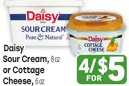 Tony’s Fresh Market Daisy Sour Cream, 8 oz or Cottage Cheese, 6 oz offer