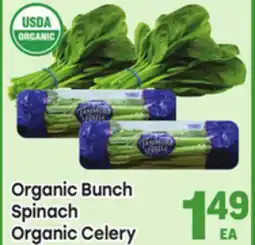 Tony’s Fresh Market Organic Bunch Spinach Organic Celery offer
