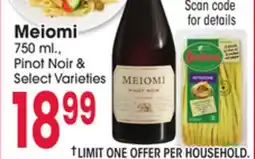 Jewel-Osco Meiomi Pinot Noir & Select Varieties offer