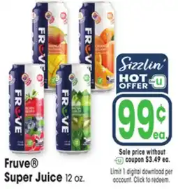 Jewel-Osco Fruve Super Juice offer