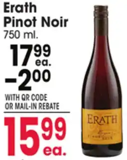 Jewel-Osco Erath Pinot Noir offer