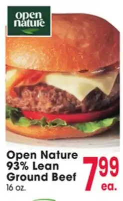 Jewel-Osco Open Nature 93% Lean Ground Beef offer