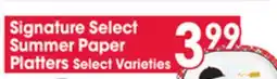 Jewel-Osco Signature Select Summer Paper Platters offer
