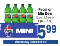 Jewel-Osco Pepsi or Mtn Dew offer