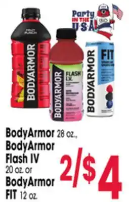 Jewel-Osco BodyArmor 28 oz., BodyArmor Flash IV 20 oz., or BodyArmor FIT 12 oz offer