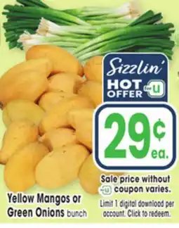 Jewel-Osco Yellow Mangos or Green Onions offer