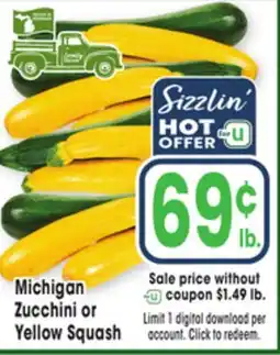 Jewel-Osco Michigan Zucchini or Yellow Squash offer