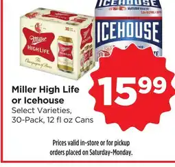 Food 4 Less Miller High Life or Icehouse offer