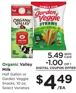 Mariano's Organic Valley Milk offer