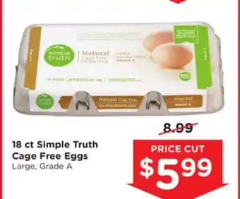 Mariano's 18 ct Simple Truth Cage Free Eggs offer