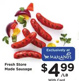 Mariano's Fresh Store Made Sausage offer