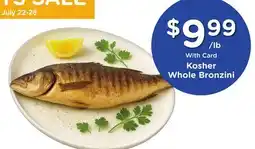 Mariano's Kosher Whole Bronzini offer