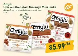 Sprouts Farmers Market Amylu Chicken Breakfast Sausage Mini Links offer