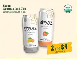Sprouts Farmers Market Steaz Organic Iced Tea offer