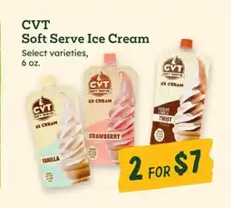 Sprouts Farmers Market CVT Soft Serve Ice Cream offer