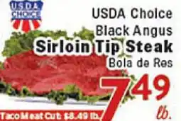 Rio Valley Market USDA Choice Black Angus Sirloin Tip Steak offer