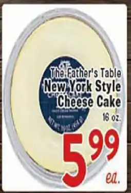 Rio Valley Market The Father's Table New York Style Cheese Cake offer