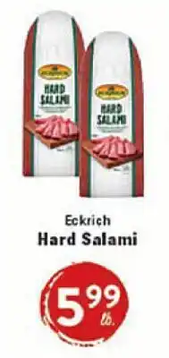Rio Valley Market Eckrich Hard Salami offer