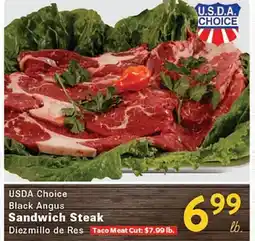 Rio Valley Market USDA Choice Black Angus Sandwich Steak offer