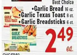 Rio Valley Market • Garlic Bread 16 oz. • Garlic Texas Toast 8 ct. • Garlic Breadsticks 6 ct offer