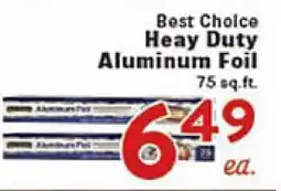 Rio Valley Market Best Choice Heavy Duty Aluminum Foil offer