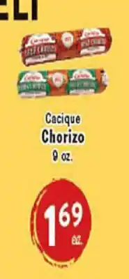 Rio Valley Market Cacique Chorizo offer